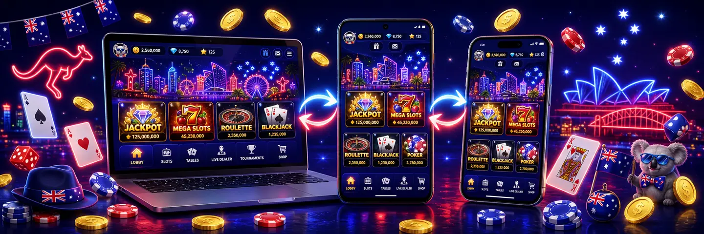 Slotrave app on Android and iPhone with the same account